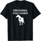Funny Horse Shirt Professional Stall Cleaner Barn Gift T-Shirt - T-Shirt | Black