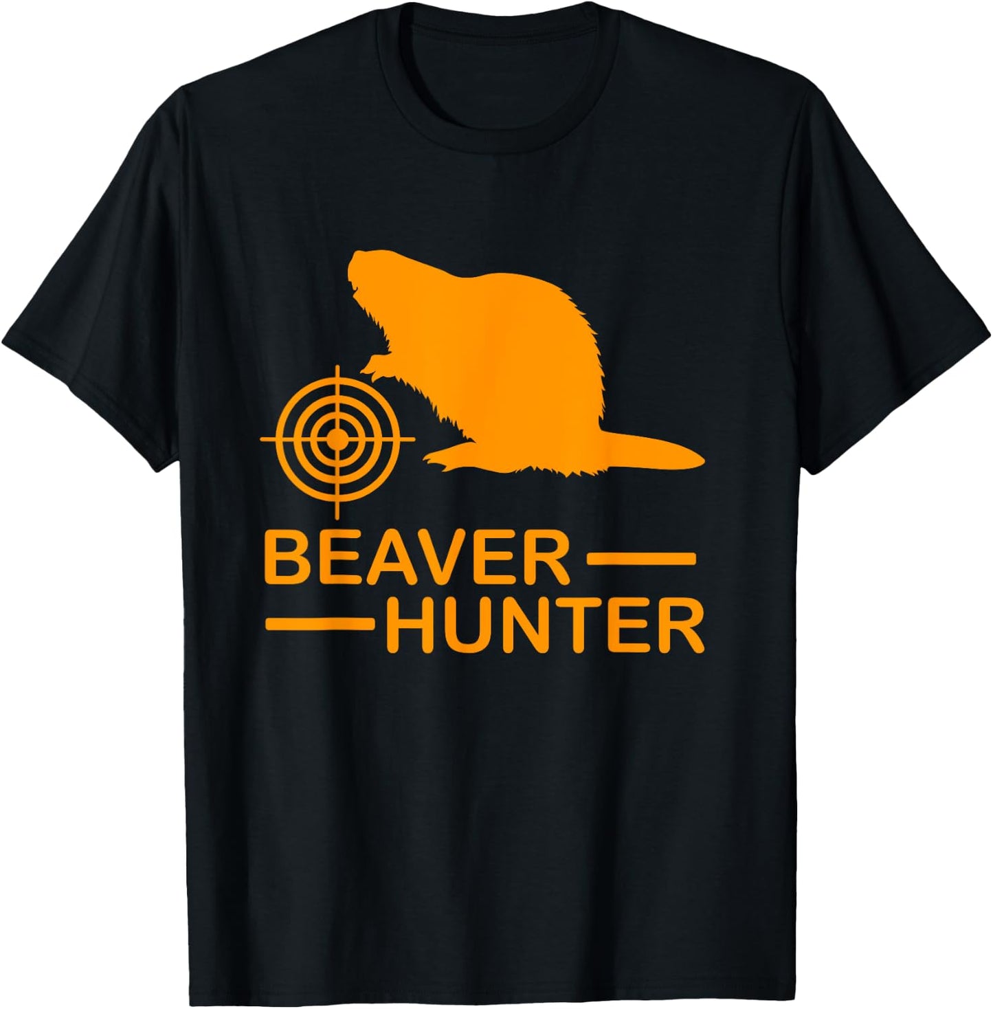 Beaver Hunter - Fun Outdoors Hunting T-Shirt - T-Shirt | Black