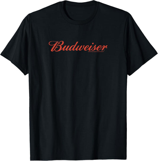 Budweiser - Tonal Washed Logo T-Shirt - T-Shirt | Black