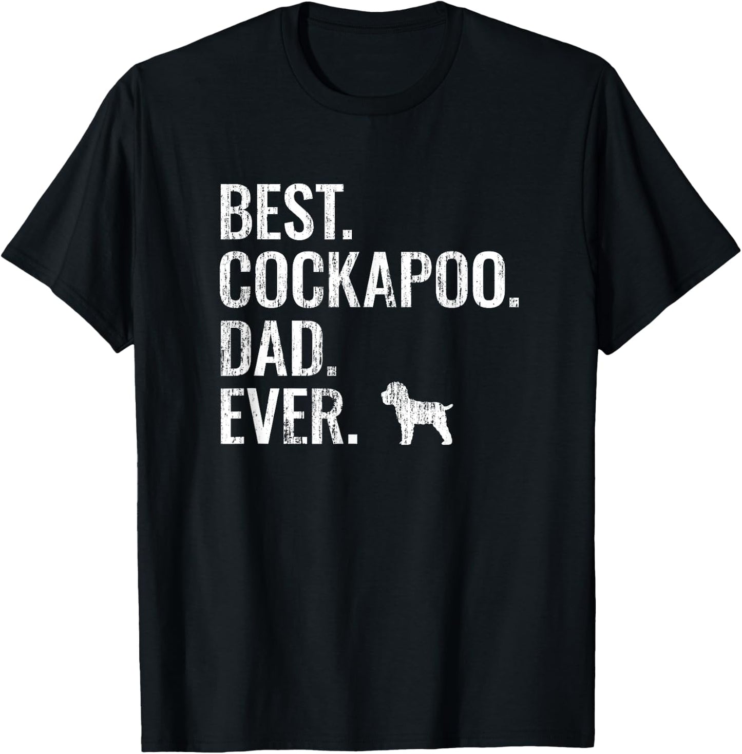 Best Cockapoo Dad Ever - Cool Dog Owner Gift Men T-Shirt - T-Shirt | Black