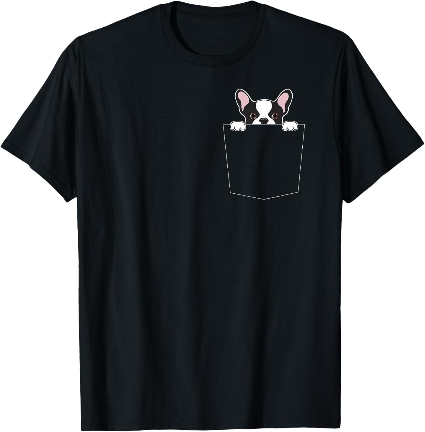 French Bulldog / Frenchie Dog In My Pocket Women Girls Kids T-Shirt - T-Shirt | Black