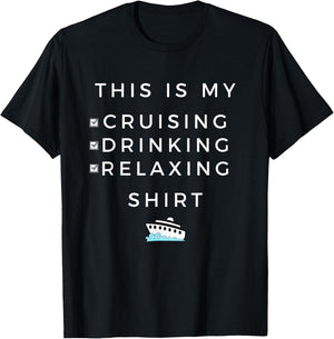 This is My Cruising Drinking - for Cruise Vacation T-Shirt - T-Shirt | Black