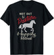 Happily Retired Retirement Not Out to Pasture T-Shirt - T-Shirt | Black