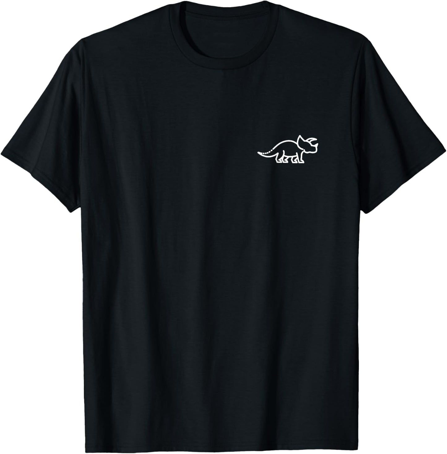 Triceratops Women & Kids | Dinosaur Badge T-Shirt - T-Shirt | Black