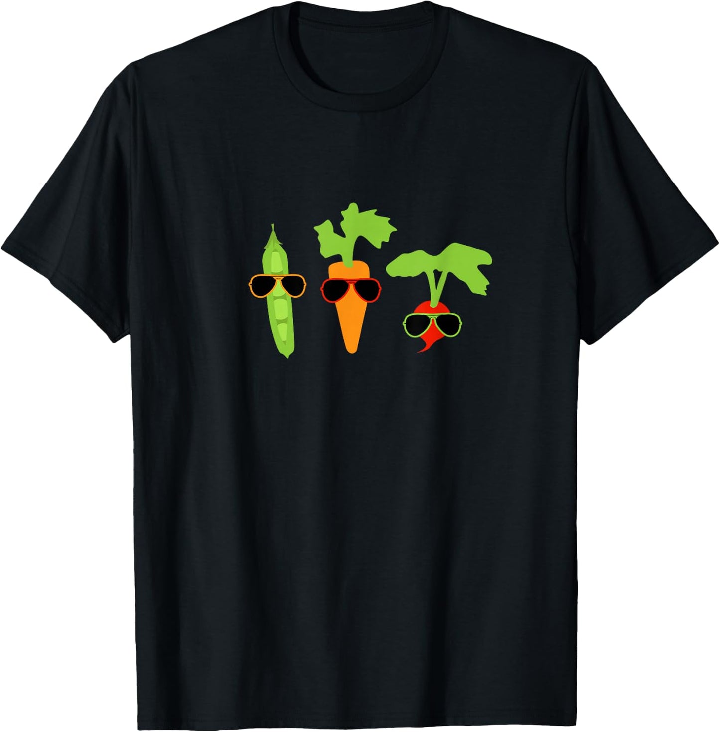 Cool Veggies Sunglasses Gardening Vegetables Gift T-Shirt - T-Shirt | Black
