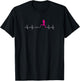 Runners Heartbeat Running Heartbeat Funny T-Shirt - T-Shirt | Black