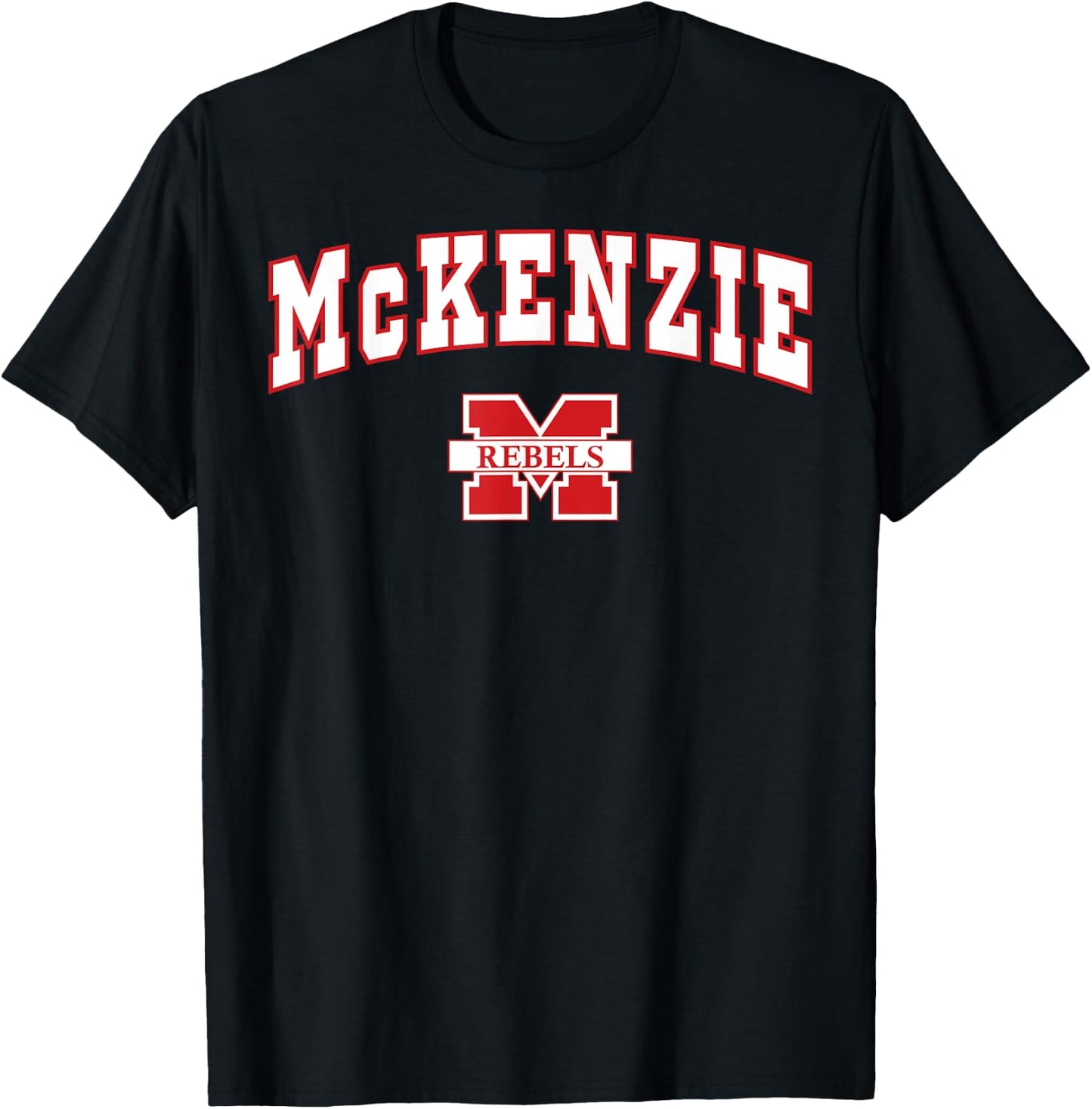McKenzie High School Rebels C2 T-Shirt - T-Shirt | Black