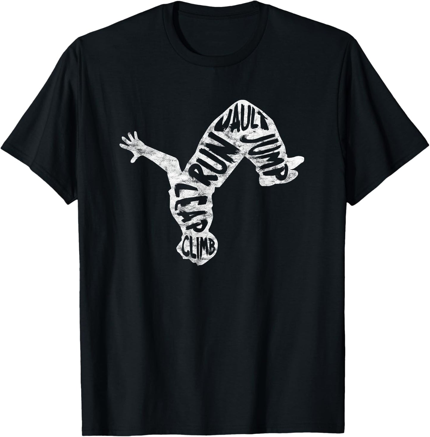 Parkour Free Running Backflip T-Shirt - T-Shirt | Black