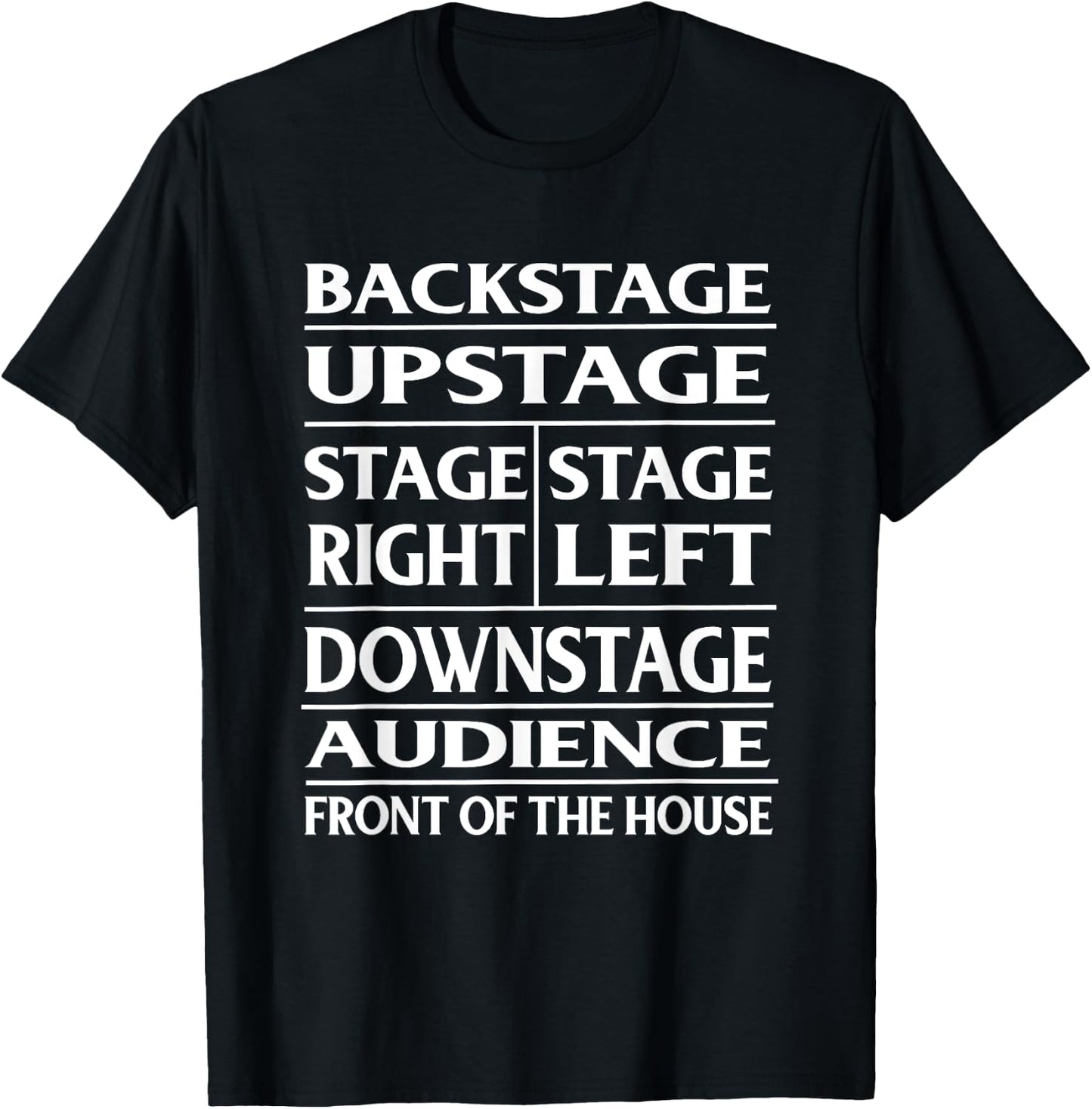 Stage Theatre Anatomy Funny T-Shirt - T-Shirt | Black