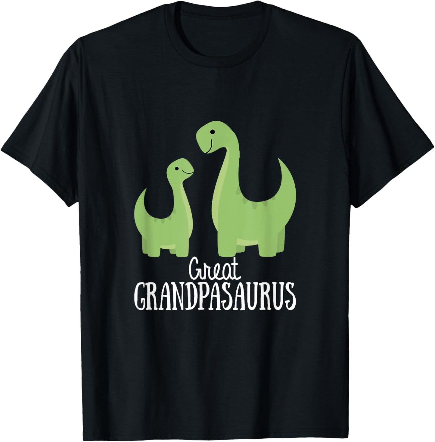 Great Grandpasaurus Grandpa Saurus Dinosaur T-Shirt - T-Shirt | Black