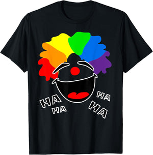 Happy Clown Laughing Smiling T-Shirt - T-Shirt | Black