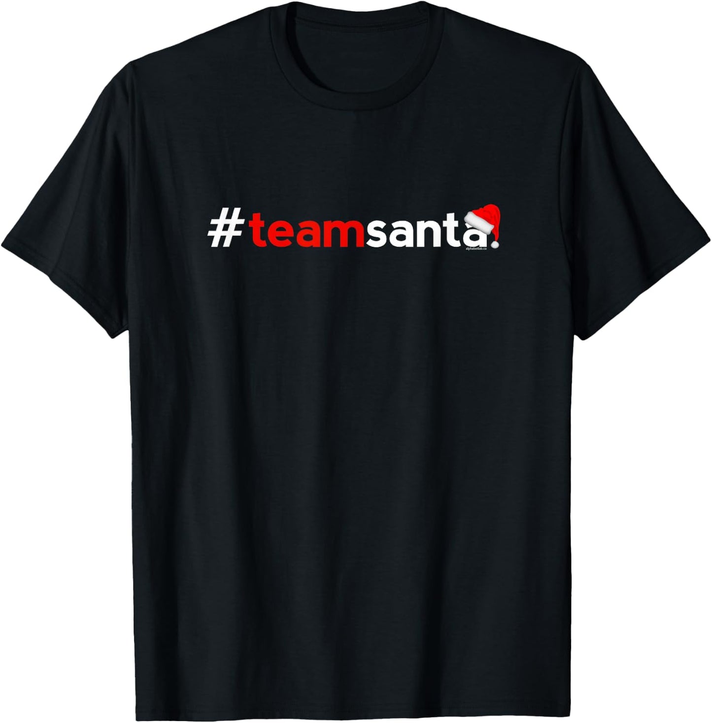 Christmas Shirts Women Kids | Team Santa Cute Idea T-Shirt - T-Shirt | Black