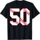 50th Birthday Baseball 50 Years Old Party T-Shirt - T-Shirt | Black