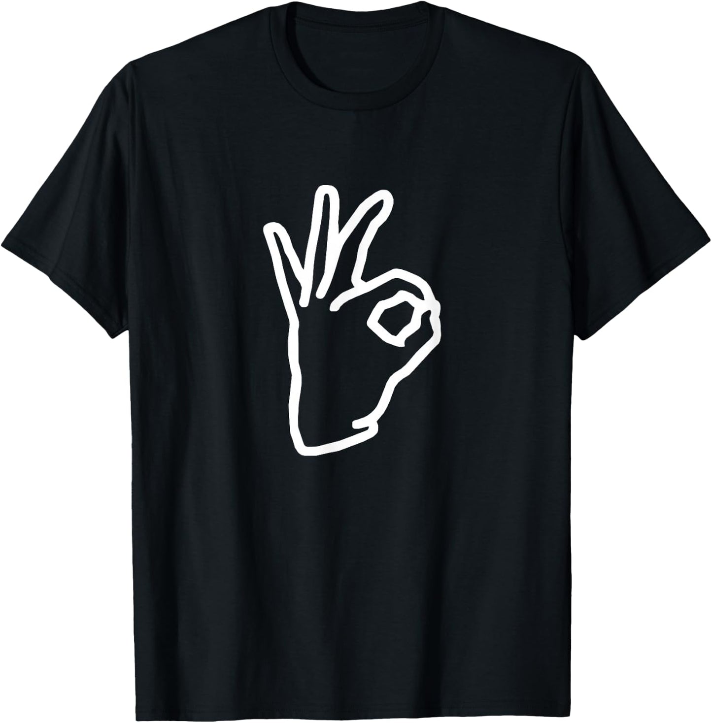 BoredKoalas Meme Ok Hand Sign Retro , -Adults & Kids, Black, Small T-Shirt - T-Shirt | Black