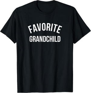 Favorite Grandchild Funny Spoiled Grandchildren Grandson T-Shirt - T-Shirt | Black