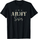 Proud Army Sister - Camouflage Shirt Army Sister T-Shirt - T-Shirt | Black