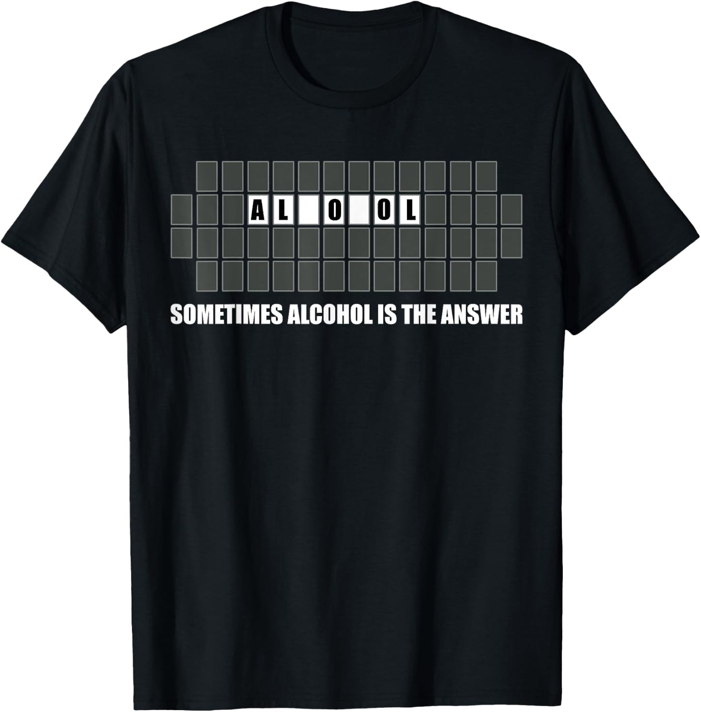 Sometimes Alcohol Is The Answer Drinking T-Shirt - T-Shirt | Black
