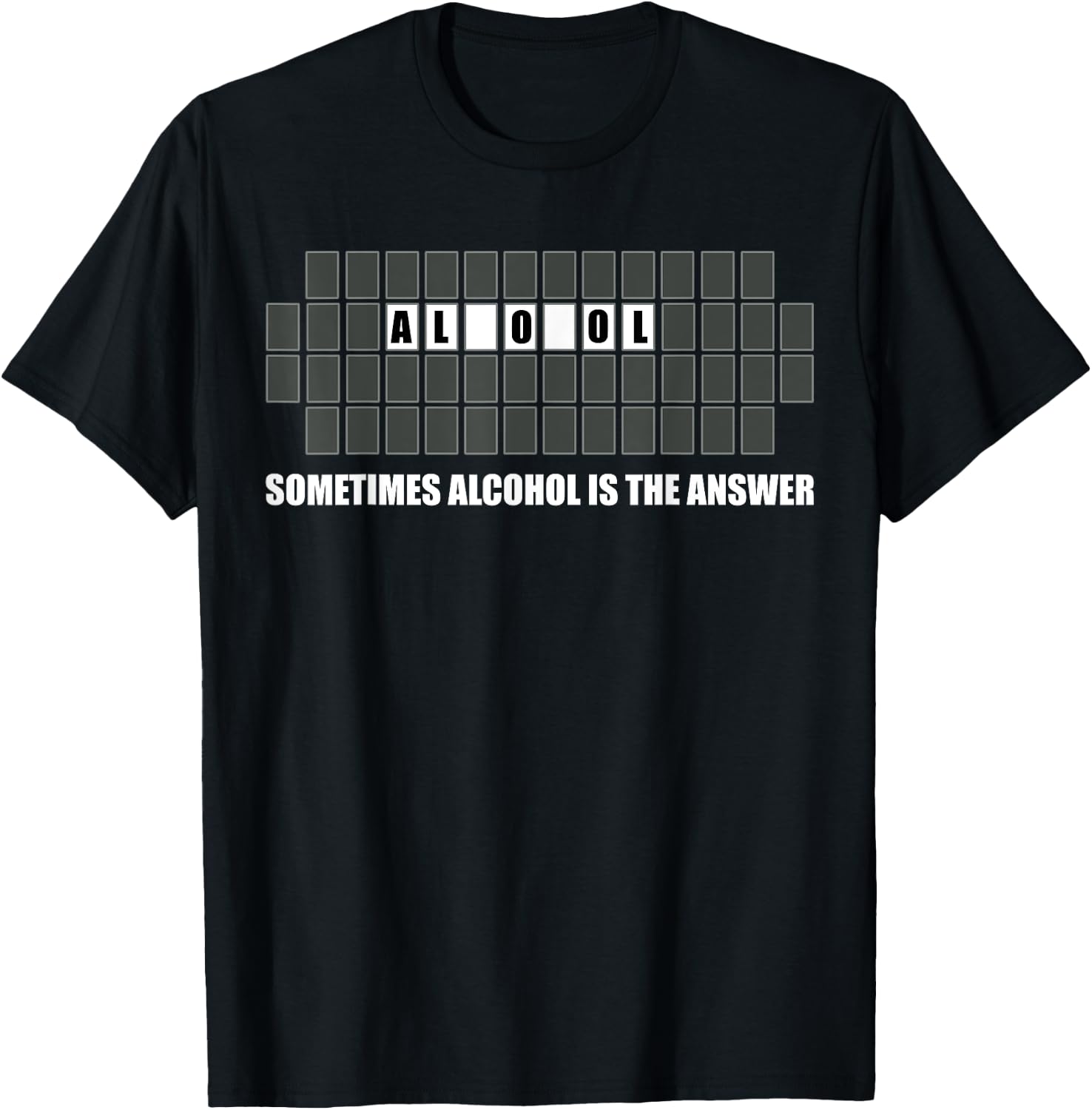 Sometimes Alcohol Is The Answer Drinking T-Shirt - T-Shirt | Black