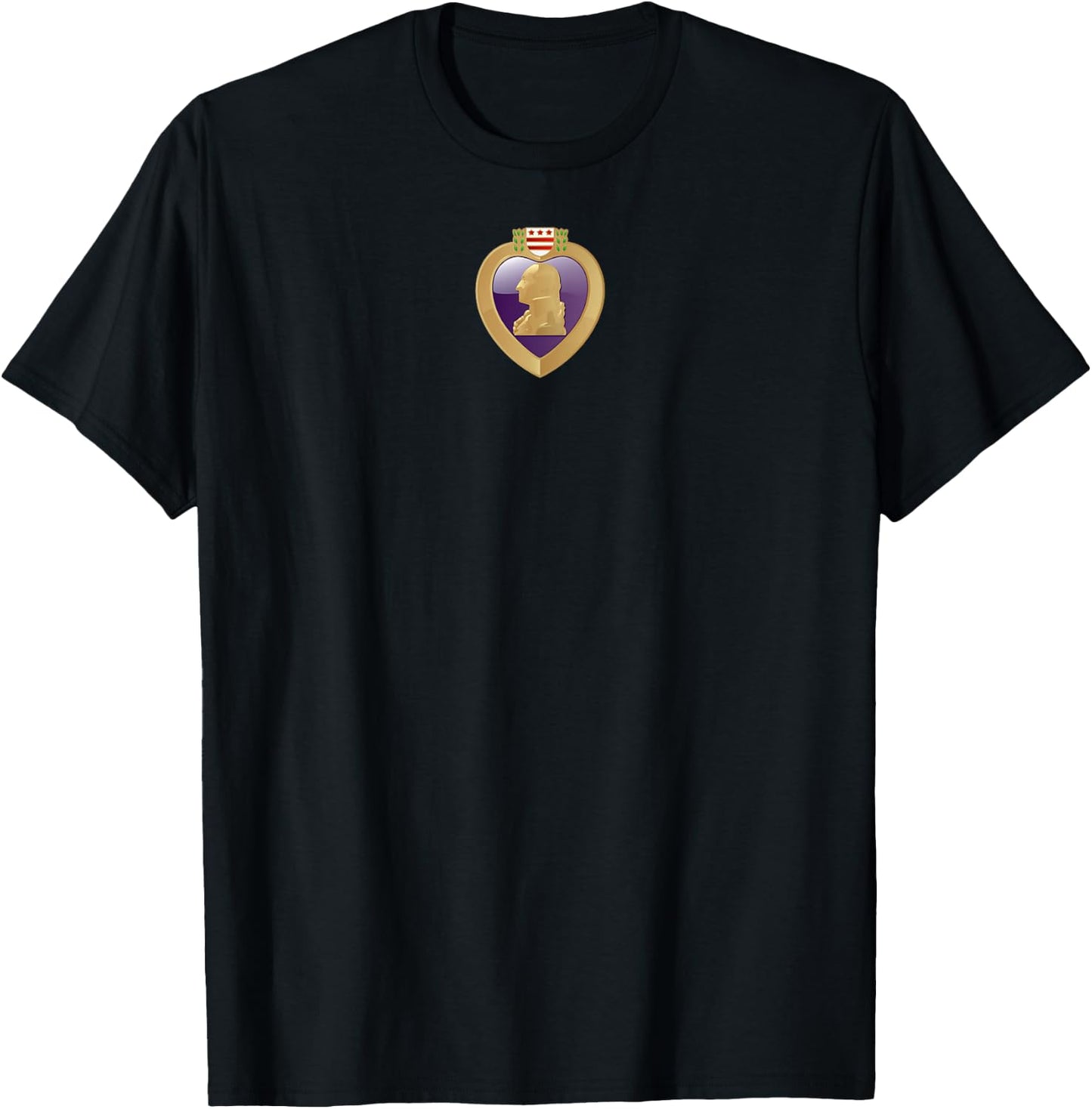 Purple Heart Military Veteran T-Shirt - T-Shirt | Black