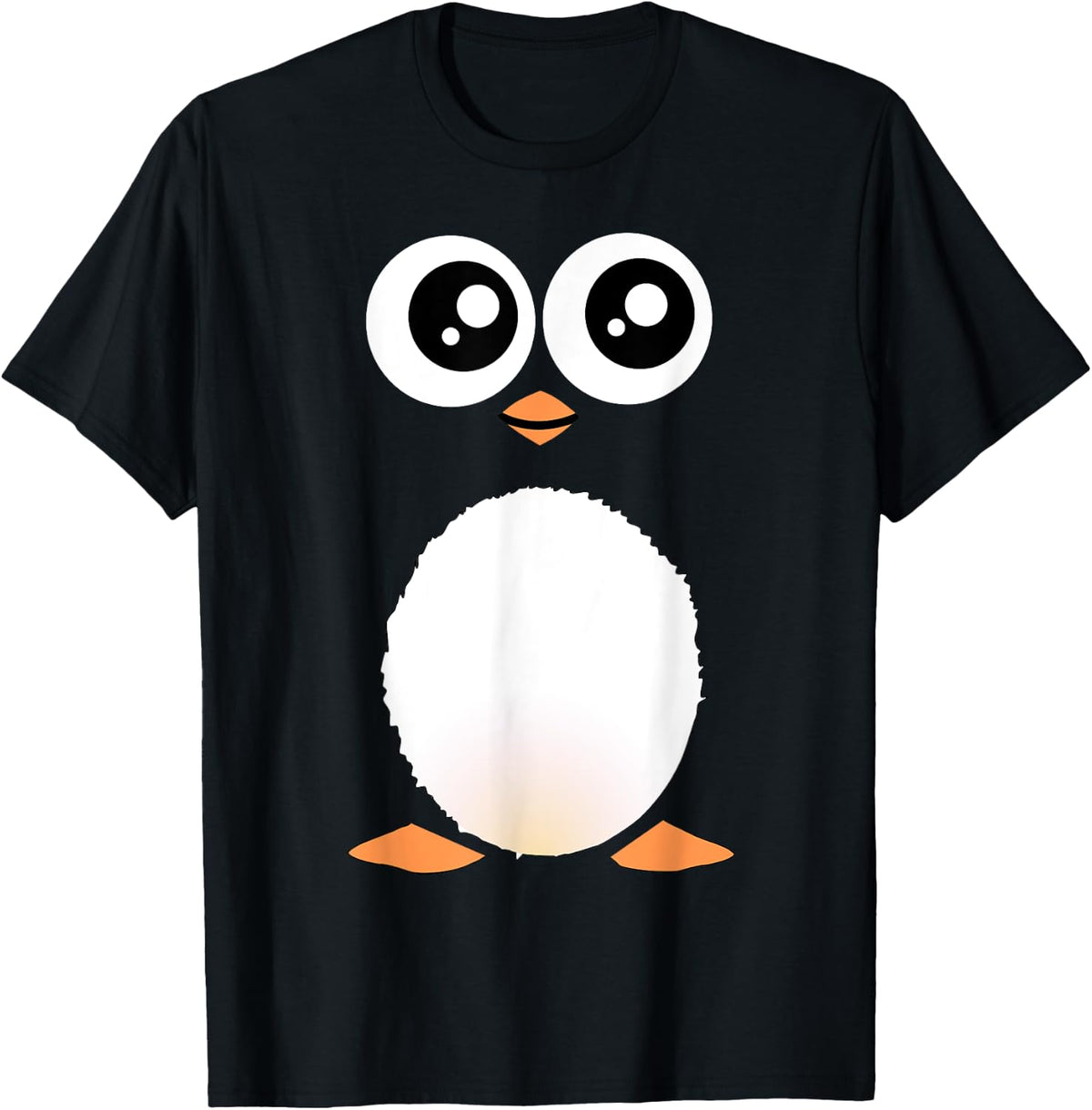 Cute Penguin - sweet cartoon cartoony animal T-Shirt - T-Shirt | Black