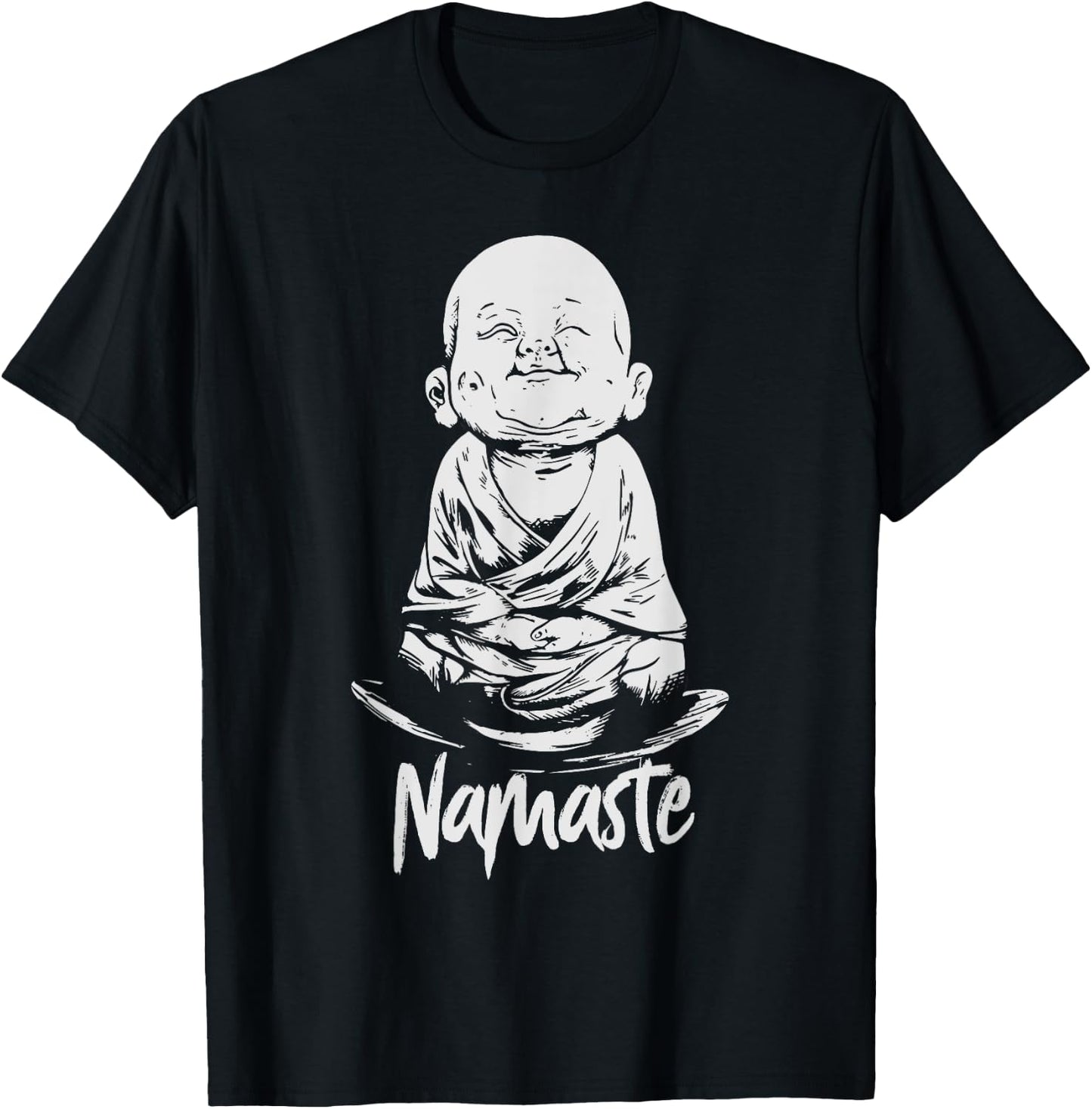 Namaslay shirt Namaste Meditate Buddha Yoga Om Shirt T-Shirt - T-Shirt | Black