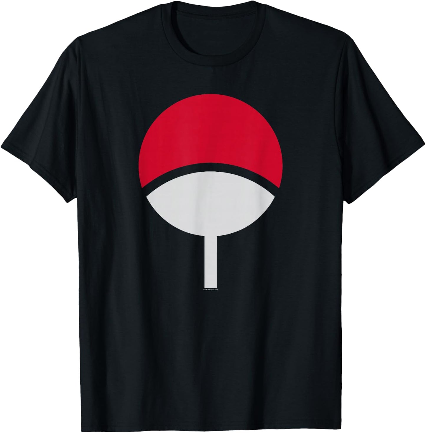 Naruto Shippuden Sasuke Uchiha Clan Icon Anime T-Shirt - T-Shirt | Black