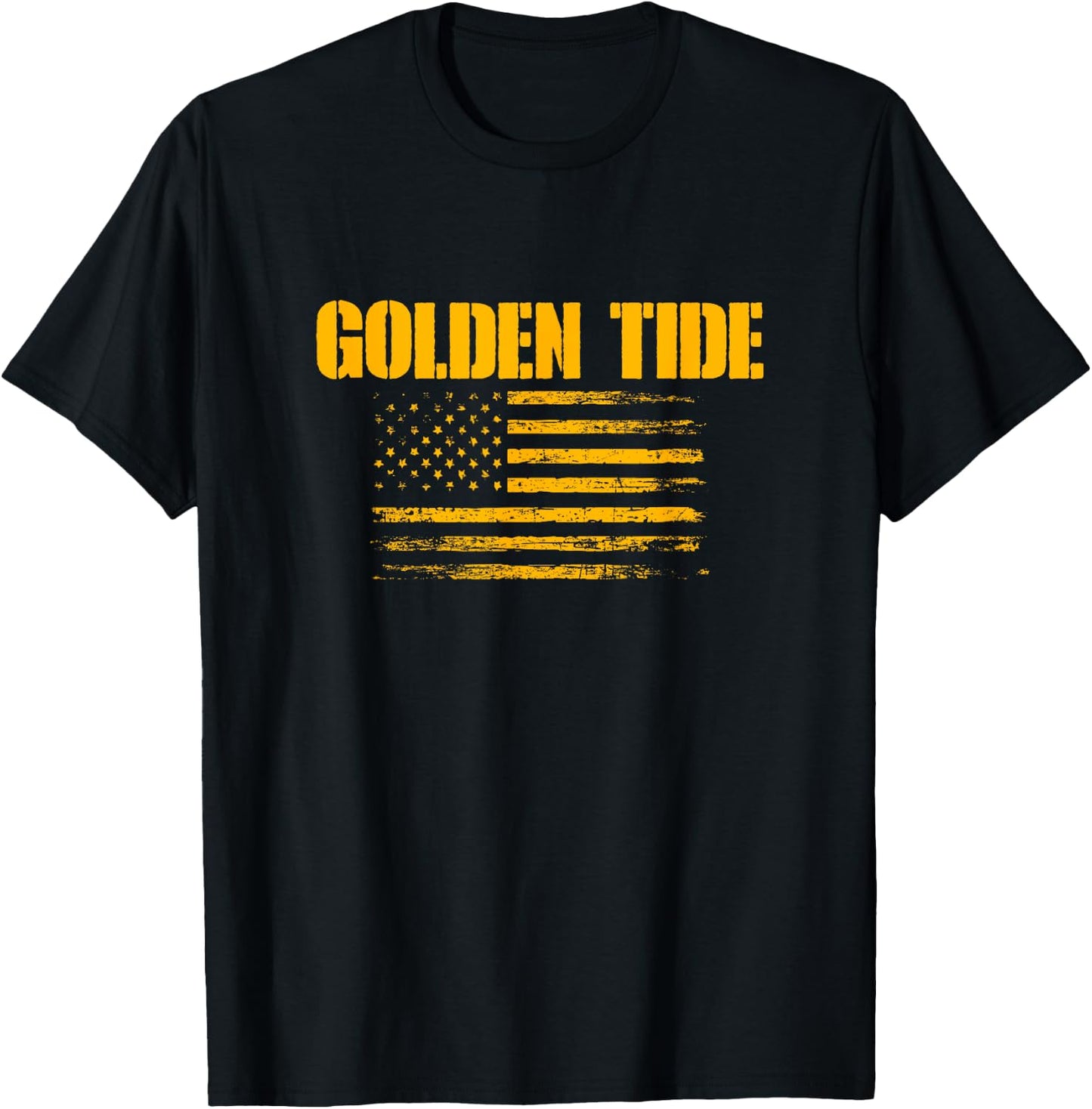Peabody Golden Tide USA Flag Pride T-Shirt - T-Shirt | Black