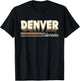 Retro City Denver Colorado Gifts Souvenirs Men Women Kids T-Shirt - T-Shirt | Black