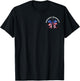 2 Side Emergency Department 4th of July ER Nurse US Flag Bow T-Shirt - T-Shirt | Black