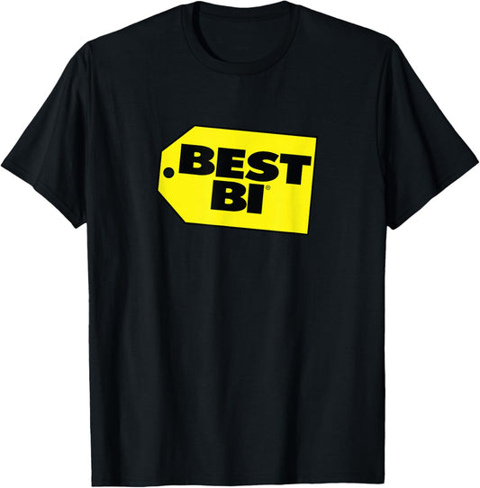 Bisexual Best Bi – Funny LGBTQ+ Pride T-Shirt - T-Shirt | Black