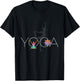 Yoga Meditation and Lotus Flower Relaxing Yogis T-Shirt - T-Shirt | Black