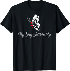Butterfly Semicolon Shirt May Mental Health Awareness Month T-Shirt - T-Shirt | Black