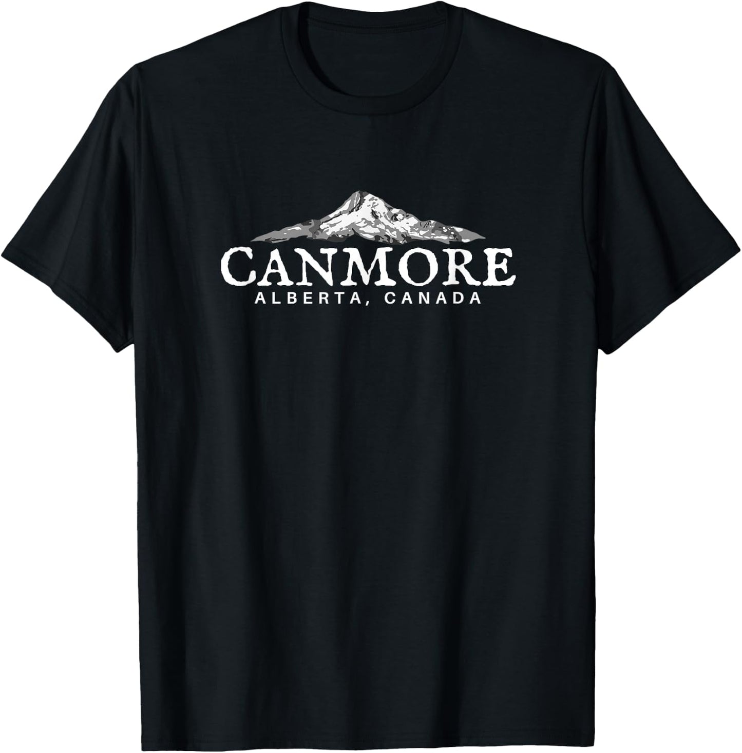 Canmore , Alberta Canada Mountain T-Shirt - T-Shirt | Black