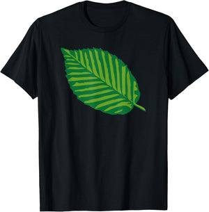 Green leaf T-Shirt - T-Shirt | Black