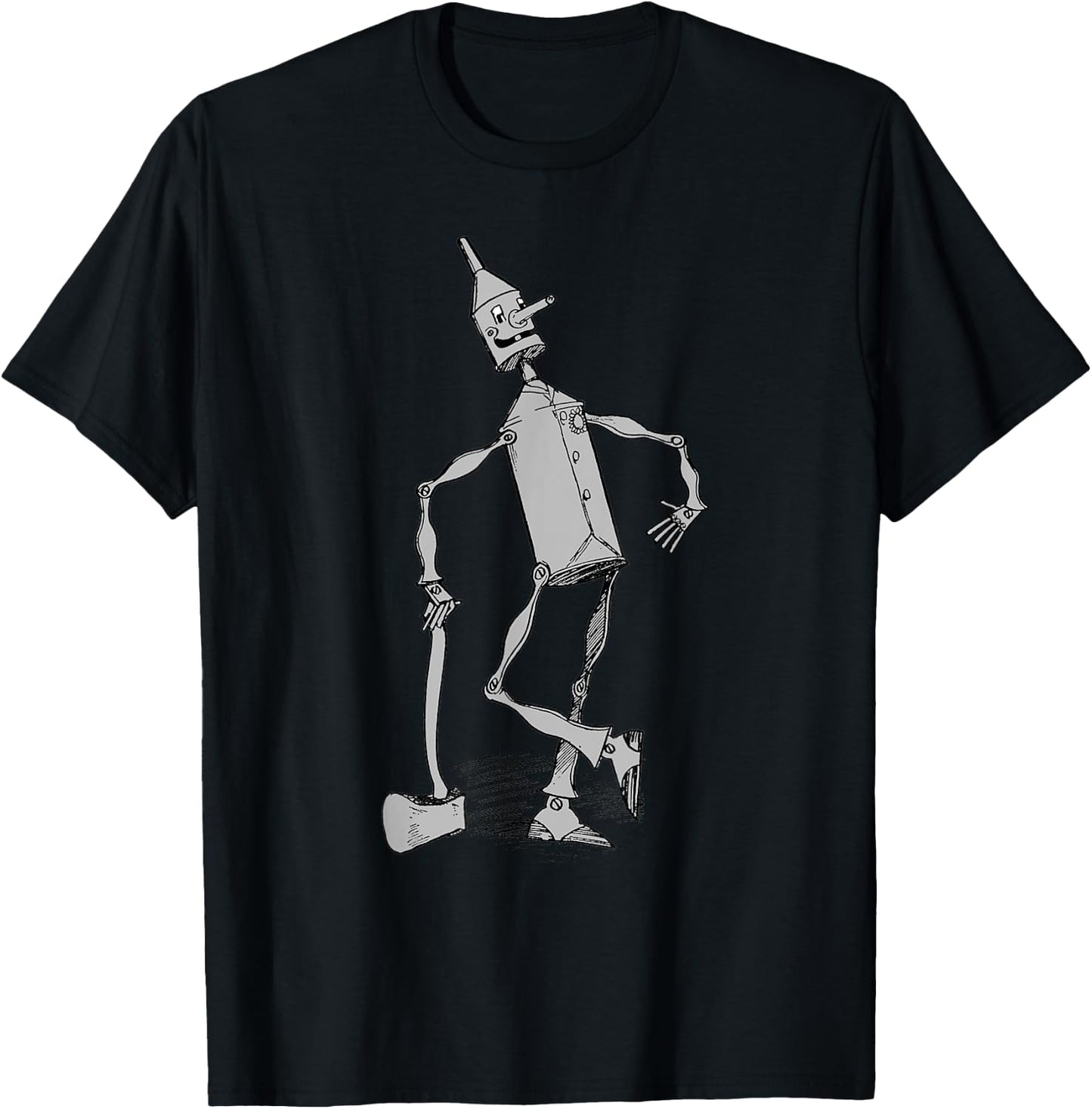 Tin Man Shirt - The Wizard of OZ -Vintage Tin Man T-Shirt - T-Shirt | Black
