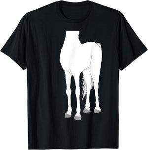 Halloween Horse Body White Costume Shirt for Kids T-Shirt - T-Shirt | Black