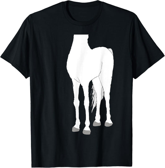 Halloween Horse Body White Costume Shirt for Kids T-Shirt - T-Shirt | Black