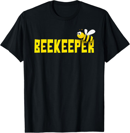 Bee Keeper Beekeeper | Funny Cute Beekeeping T-Shirt - T-Shirt | Black