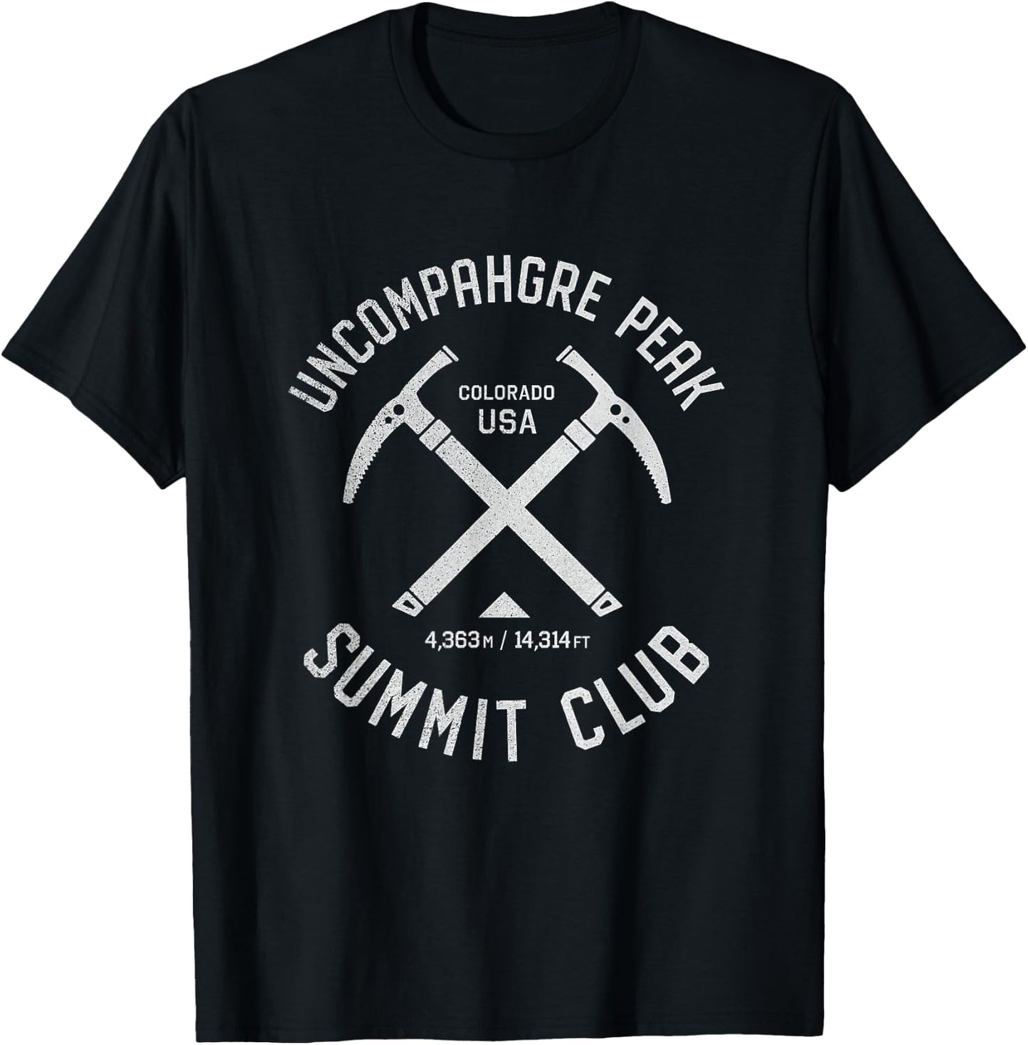 Uncompahgre Peak Summit Club | I climbed Uncompahgre Peak T-Shirt - T-Shirt | Black
