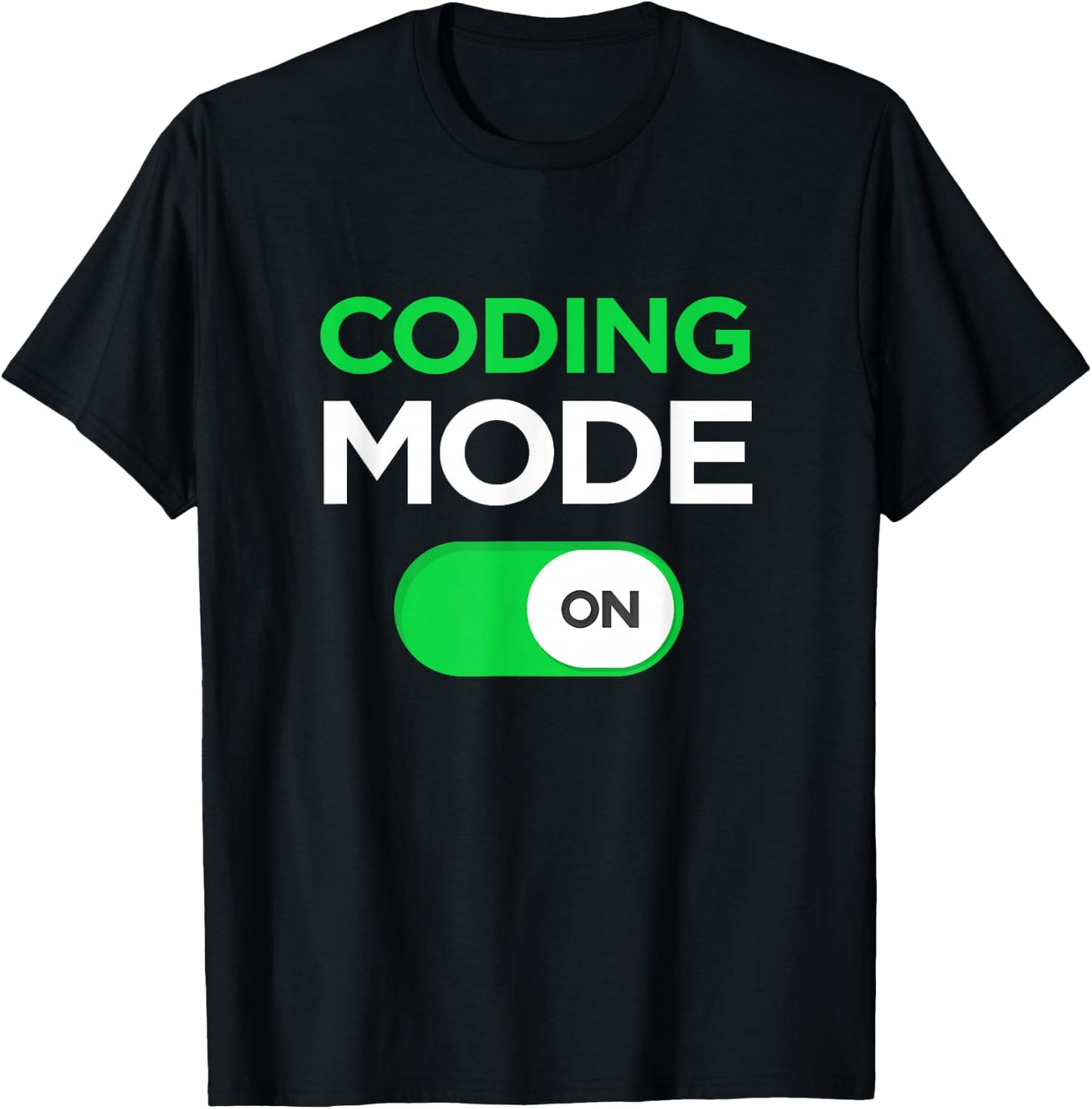 Funny Coding T Shirt Code Mode On Gift Kids, Men, Women T-Shirt - T-Shirt | Black