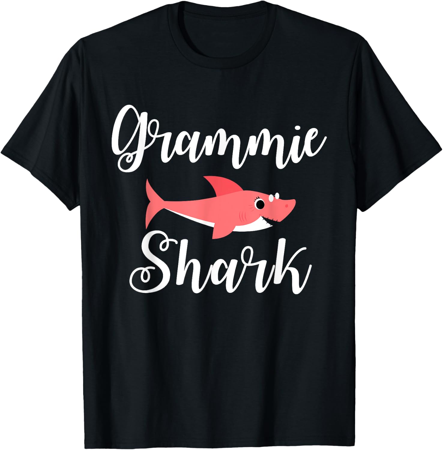 Grammie Shark Funny Sassy Grandma Mother' Day Gift T-Shirt - T-Shirt | Black