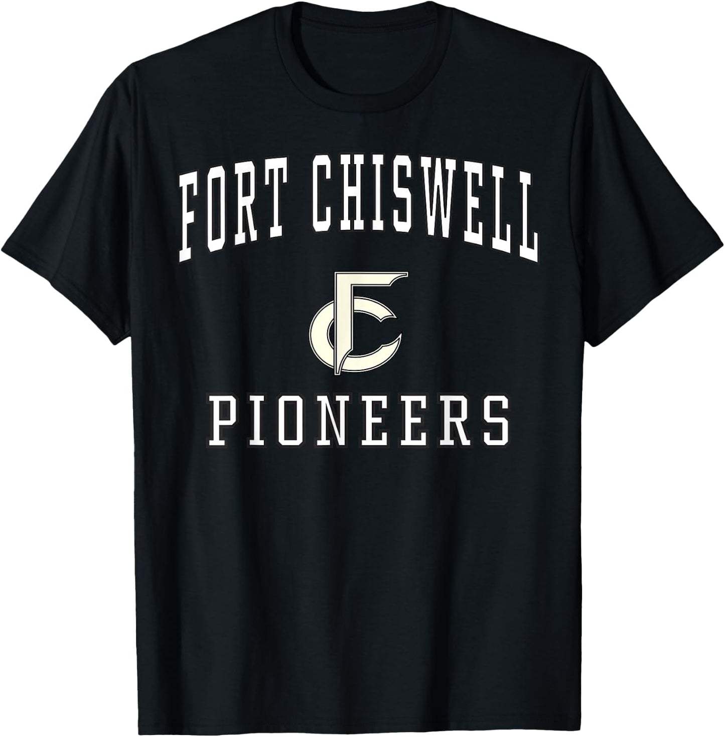Fort Chiswell High School Pioneers C1 T-Shirt - T-Shirt | Black