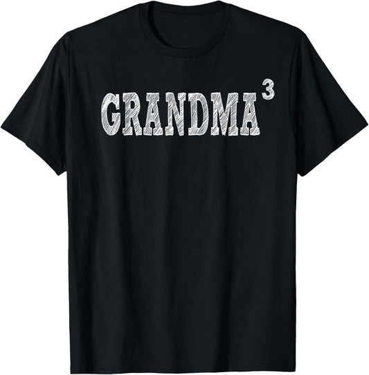 Grandma3, Grandma Cubed T-Shirt - T-Shirt | Black
