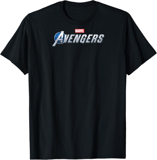 Marvel The Avengers Silver Logo Raglan Baseball T-Shirt - T-Shirt | Black