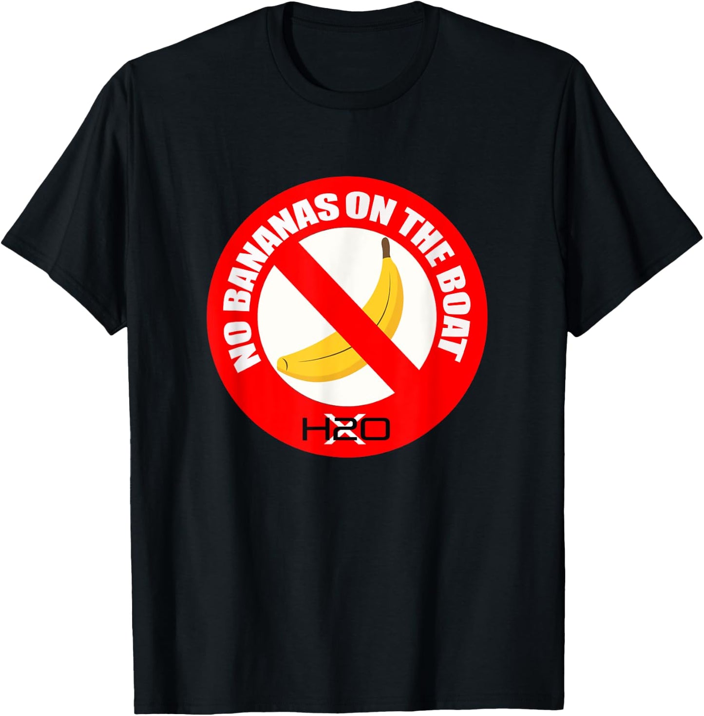 No Bananas On The Boat T-Shirt - T-Shirt | Black