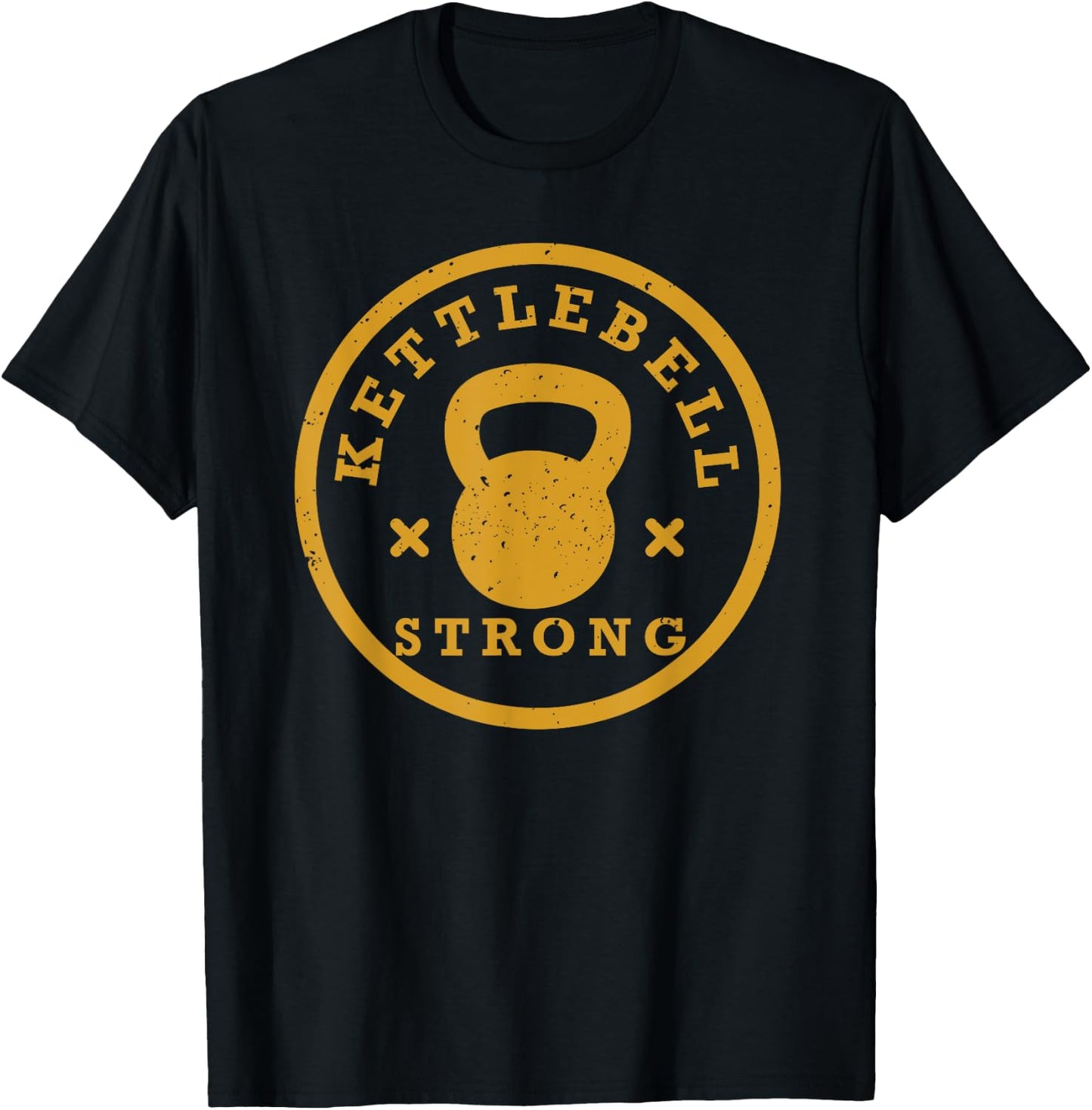 Kettlebell, Kettlebell Workout, Strong, Gym T Shirt T-Shirt - T-Shirt | Black