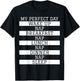 Funny Nap Lover Gift 'My Perfect Day' Power Napping Humour T-Shirt - T-Shirt | Black