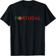 Portugal Travel Vacation Iberian Pride Portuguese Flag T-Shirt - T-Shirt | Black
