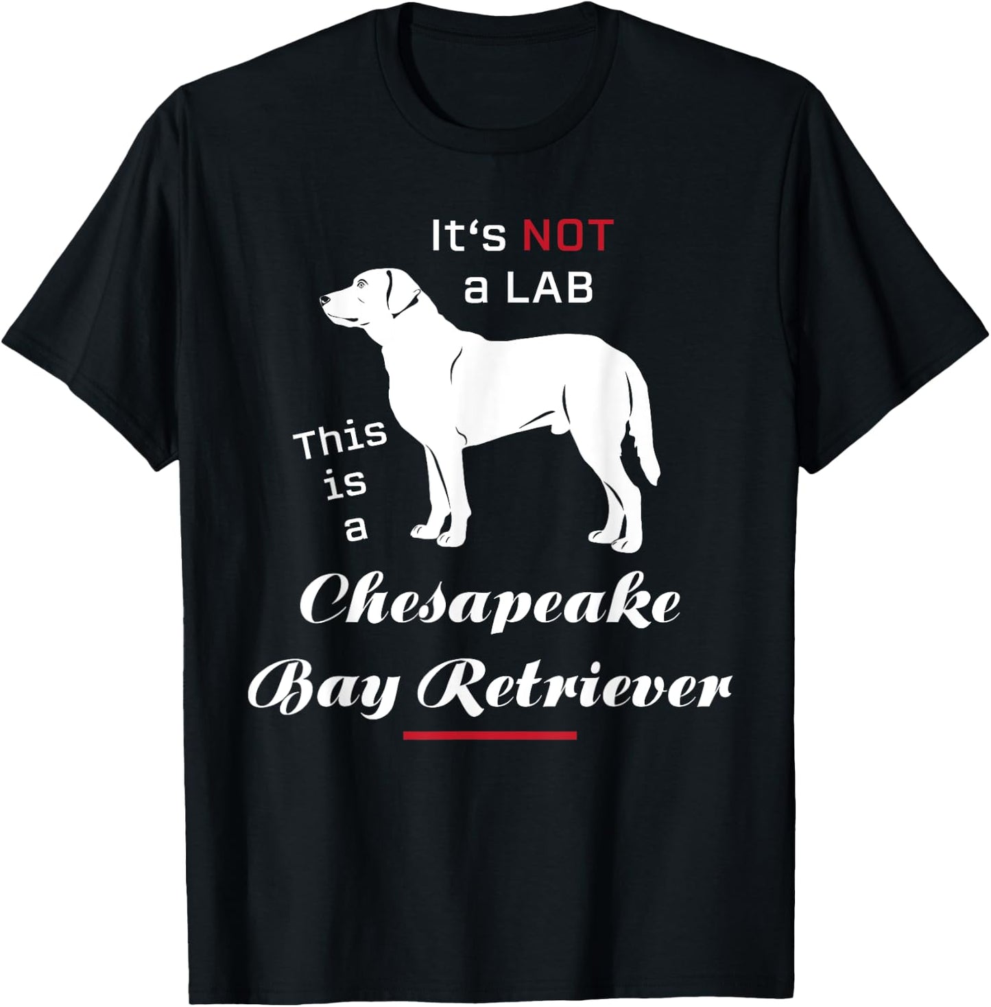 It's not a Lab this is a Chesapeake Bay Retriever T-Shirt - T-Shirt | Black