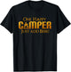Funny One Happy Camper Camping beer Lover Drinking Camp T-Shirt - T-Shirt | Black